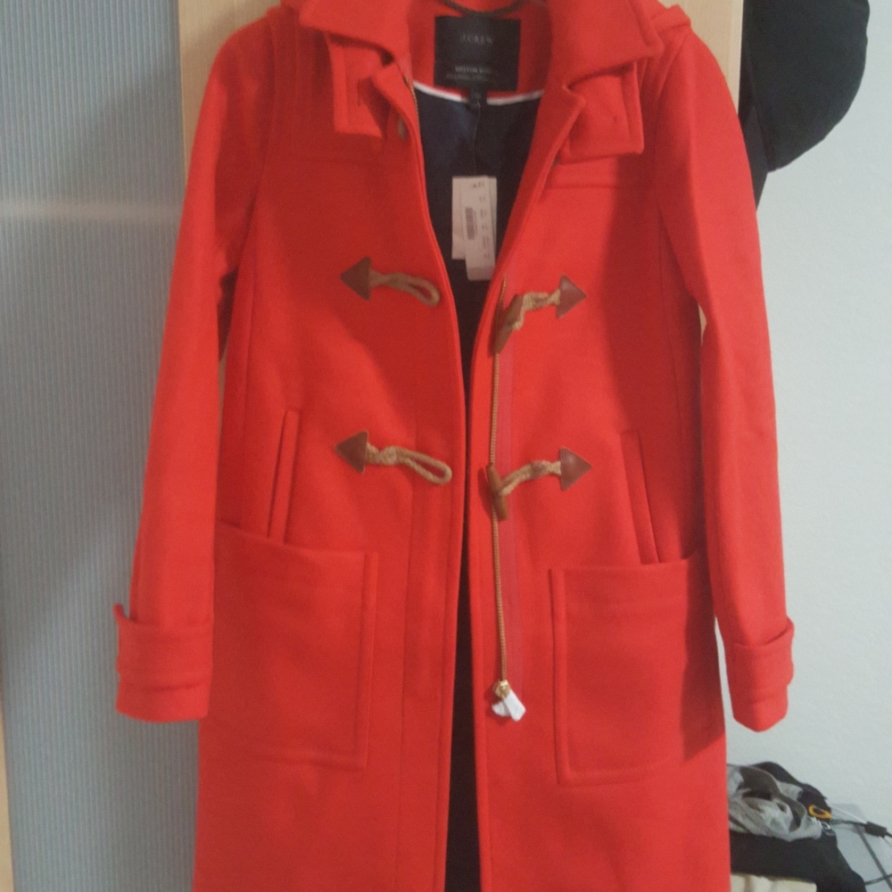 J.crew wool toggle coat. NWT.
